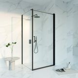 Fortifura Galeria Douchecabine - 180x90x200 - profiel veiligheidsglas - antikalk - mat zwart