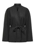 Only Jas Onlfox-trillion Short Belt Jacket P 15369040 Dark Grey Melange Dames Maat - XS/S