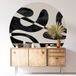 Autocollant Mural Rond - Design - Diamètre 100 cm - Adhésif + Protection Mate