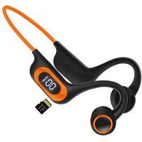 ELVANZA Been Geleidende Oortjes Sporthoofdtelefoon Bluetooth 5.3 Oranje