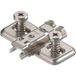 Blum Clip Top plaque de montage en croix avec vis Euro, plaque de montage à clipser 0mm