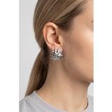 Purelei Iconic Sun 14K / 18K vergulde roestvrij stalen oorknopjes getextureerde zon patroon waterbestendig