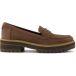 TOMS Cara Zwarte instappers voor dames, Eiken Bruin Leer, 37.5 EU