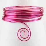 Vaessen Creative Aluminium Draad - 5mm - 10m - Sterk roze