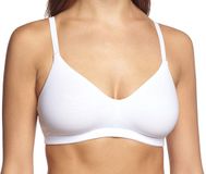 Sassa Mode soft BH katoen 12930 - comfort BH zonder beugel - Zonder vulling - Wit - 75C