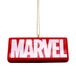 Kurt S. Adler Marvel Logo Boule de Noël 3cm Rouge Plastique 1 Pièce