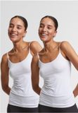 Urban Classics Bamboo 2-Pack Tanktop - Dames - Wit - XL