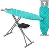 Merkloos Relaxdays strijkplank voor stoomstrijkijzer - 122 x 39,5 cm - hoogte verstelbaar