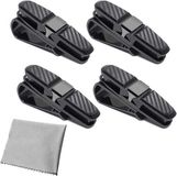 OEM Brillenhouder voor auto, zonneklep, 180 graden draaibaar, houder voor zonnebril