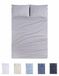 Todocama 4-delige beddengoedset, 4002, hoeslaken, 2 kussenslopen, 50 x 80 cm, voor bedden met 150 x 190/200 cm, lichtgrijs