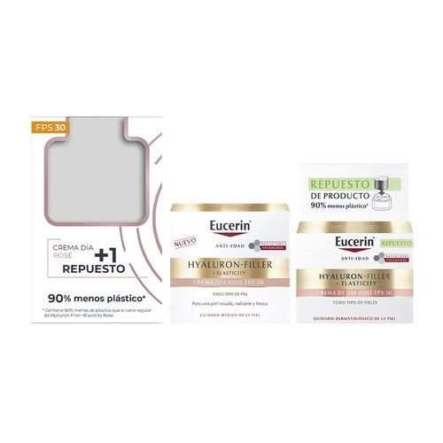 Eucerin Hyaluron-Filler + Elasticity Rose SPF 30 Cream + Refill Set