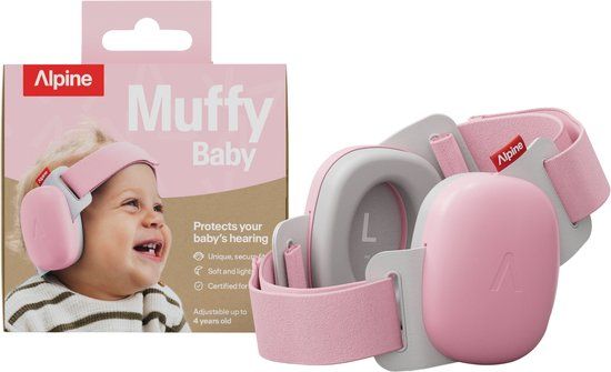 Alpine electronics Alpine Muffy Baby Comfort - Roze - Gehoorbescherming voor Baby's en Kinderen (0-48 Maanden) - 24 dB