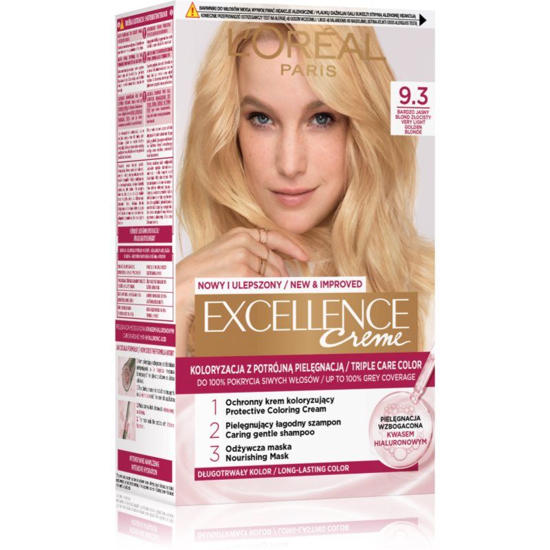 L’Oréal Paris L'OREAL Excellence 9.3 Zeer Licht Goudblond Haarverf