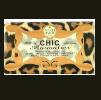 Nesti Dante Chic Animalier Panter: Mirre Gemberthee Patchouli zeep 250 gr