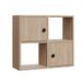 WELL HOME MOBILIARIO & DECORACIÓN Boekenkast, 100% melamine gecoate spaanplaat, eiken