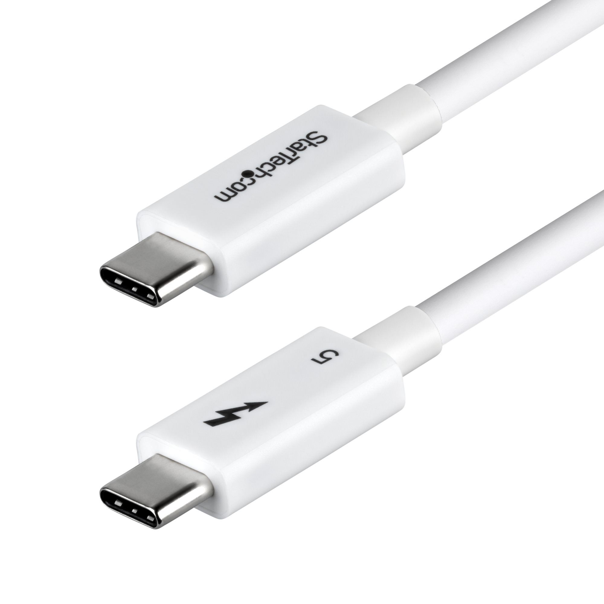 StarTech.com 50cm Thunderbolt 5 Kabel, 80Gbps/120Gbps, 240W, 8K 60Hz, Wit