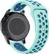 Strap-it Smartwatch bandje 20mm - sport bandje aqua/blauw voor Samsung Galaxy Watch, Active, Active2, Galaxy Watch 3, Galaxy Watch 4, Amazfit GTS / GTS 2 / 3 / Bip