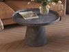 MAGNUSSEN Table basse ronde 80 cm gris foncé