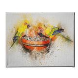 Homemania Afbeelding papegaaien dieren, voor woonkamer, slaapkamer, meerkleurig, 45 x 3 x 70 cm, HM20KNV45 x 70 – 96, polyester, hout