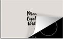 Merkloos KitchenYeah® Inductie beschermer 80x52 cm - Spreuken - Mes lepel vork - Quotes - Bestek - Keuken - Kookplaataccessoires - Afdekplaat voor kookplaat - Inductiebeschermer - Inductiemat - Inductieplaat mat