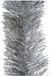 Decoris Guirlande de Noël - 10 x 270 cm - Lametta en aluminium - Argent