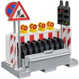 Bruder Accessoire: Set de sécurité routière avec feux de circulation.