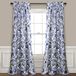 Lush Decor Blauw Cynthia Jacobean Verduistering Raamgordijnen Panel Set