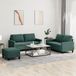 Maison Exclusive ensemble de canapé 3 pièces avec coussins, velours vert foncé