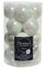 Ksd Kerstballen glas dia. 3,5 cm white/iris KSD