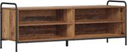 vidaXL Meuble TV 140 x 39,5 x 50 cm Bois vieilli Bois traité