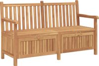vidaXL Tuinbank met opbergruimte, 150 x 60 x 90 cm, massief teakhout