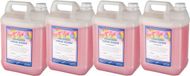 Claudius Cosmetics Benelux B.V. Savon crème rose 5 litres - set de 4 pièces - recharge - lot économique