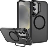 Selected by GSMpunt.nl Samsung Galaxy S24 Hoesje MagSafe Back Cover met Camera Stand Zwart
