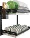 Azomor® Égouttoir en acier inoxydable avec montage mural pour cuisine organisée