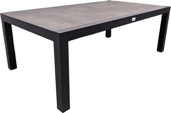 Buitengewoon Boet Lounge Tuintafel Antraciet Steen - 120x70 cm