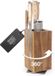 Moritz & Moritz Messenblok Magnetisch - Acaciahouten Messenmagneet Zonder Messen - 25 x 12 cm - Bruin