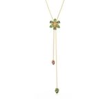 Idyllia Swarovski Idyllia F Florere Ketting met hanger Verguld metaal Groen Goud Roze Vrouwen 70 cm