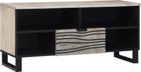vidaXL TV-meubel 100 x 33 x 46 cm Wit Bewerkt Hout