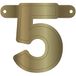 Folat 50315 Banner Letter 5: Metallic Gold