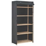 VidaXL Kledingkast 79x40x170 cm stof grijs