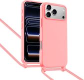 ShieldCase Hoesje met telefoonkoord (roze) geschikt voor iPhone 17 Pro