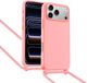 ShieldCase Hoesje met telefoonkoord (roze) geschikt voor iPhone 17 Pro