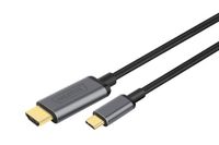Digitus USB-C naar USB-A Adapterkabel - 1.8m - Grijs/Zwart