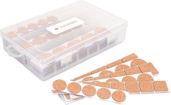 Navaris Meubelonderzetters - 215 Zelfklevende Vloerbeschermers - Antislip - Beige