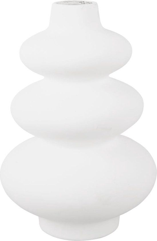 Present Time Vaas Eminent Circles - White - Ø20cm - Modern, Scandinavian