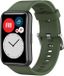 Strap-it Bracelet en silicone – Convient pour Huawei Watch Fit / Huawei Watch Fit New – Vert foncé