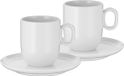 WMF Barista Kop-en-Schotel - 2-delig - Wit - Porselein - 160 ml