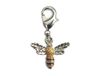 INNSPIRO NICE CHARMS hanger bijen geel en zwart met karabijnhaak 15x13mm 25u, 13x19mm., Metaal, Geen edelsteen