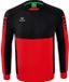 Erima Six Wings Sweatshirt Heren - Rood / Zwart - Maat XL