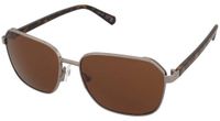 Guess GU00117 Zonnebril Mannen Vierkant Zilverkleurig Bruin